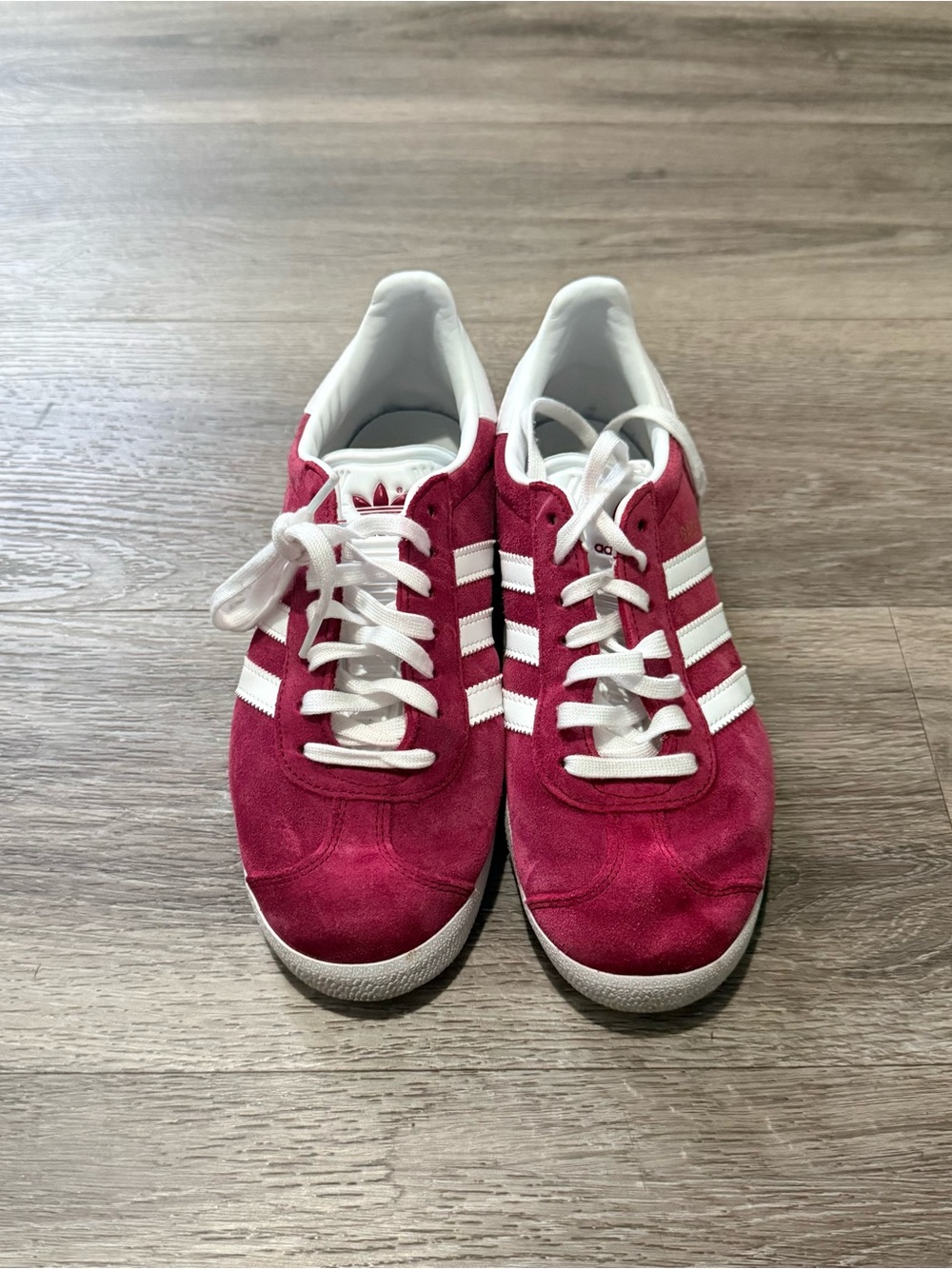 Adidas Men’s Suede Sneakers - Red with White Stripes
